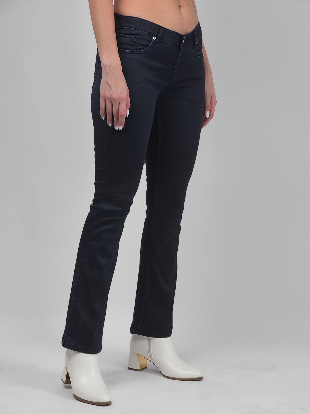 Numero Uno Women Solid Dark Blue Jeans